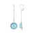 Boucles d'oreilles en argent et Larimar (KM by Juwelo)