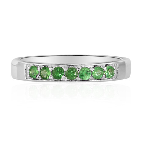 Bague en argent et Grenat Tsavorite