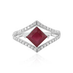 Madagaskar-Rubin-Silberring