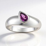 Anello in argento con Granato Roshoite (Pallanova)