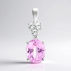 Ciondolo in argento con Kunzite