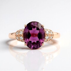 Anello in oro con Rodolite