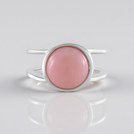 Anello in argento con Opale Rosa