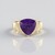 Anello in argento con Ametista Zambiana