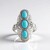 Bague en argent et Turquoise Sleeping Beauty (Faszination Türkis)