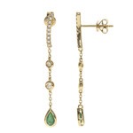 AAA-Sambia-Smaragd-Goldohrringe (CIRARI)