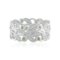 Bague en argent et Tsavorite de Tanzanie (de Melo)