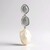 Pendentif en argent et Perle blanche de culture d'eau douce (MONOSONO COLLECTION)
