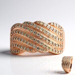 Anello in oro con Diamante Rose de France SI1 di Argyle (Annette)