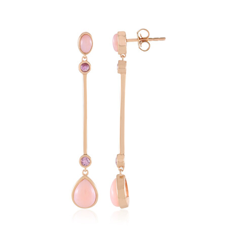 Zilveren oorbellen met Machu Picchu opalen (KM by Juwelo)