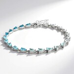 Bracciale in argento con Topazio Bianco
