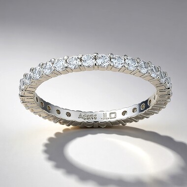Anello in argento con Zircone