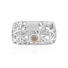 Anillo en plata con Diamante champán I2
