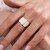 Anillo en plata con Zafiro blanco