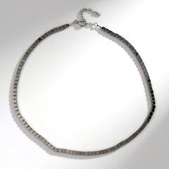 Collana in argento con Ematite Argentata