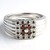 Anello da uomo placcato in platino con Diamante Fancy