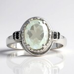 Anello in argento con Ametista Verde