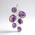Ciondolo in argento con Charoite