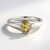 Anello in argento con Berillo Giallo