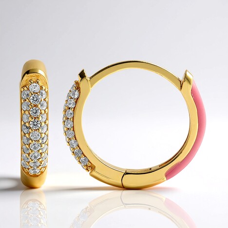 Orecchini in argento con Zircone (M de Luca)