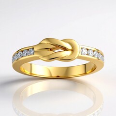 Anello in oro con Diamante SI1 (G) (Annette)