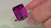Anillo en plata con Fluorita rosa (Gems en Vogue)