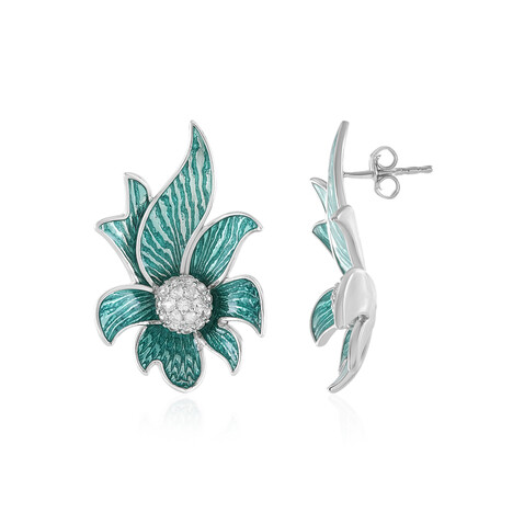 Boucles d'oreilles en argent et Zircon