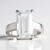 Anello in argento con Topazio Bianco