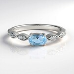 Brazilian Aquamarine Silver Ring