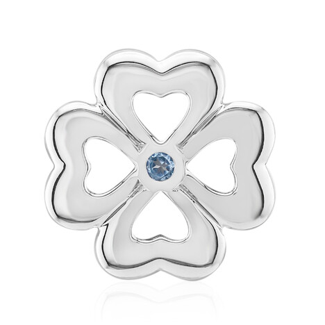 Charm in argento con Topazio Blu Svizzero (Annette)