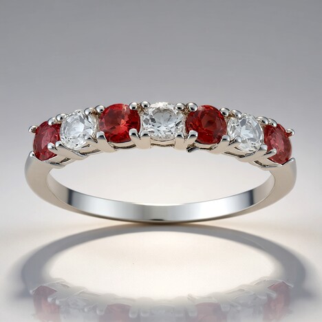 Anello in argento con Tormalina Rosa Brasiliana