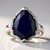 Anello in argento con Cianite del Nepal (Annette classic)