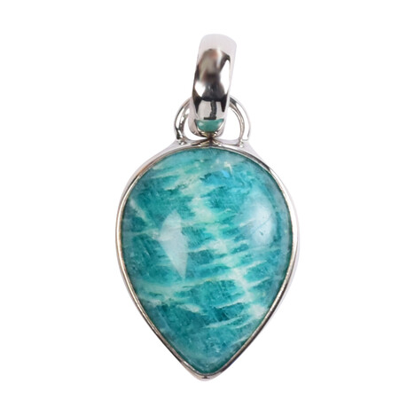 Amazonite Silver Pendant