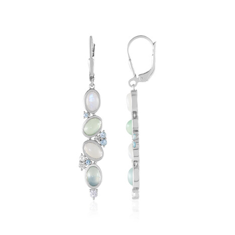 Edelstein-Silberohrringe (KM by Juwelo)