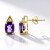 Boucles d'oreilles en or et Améthyste