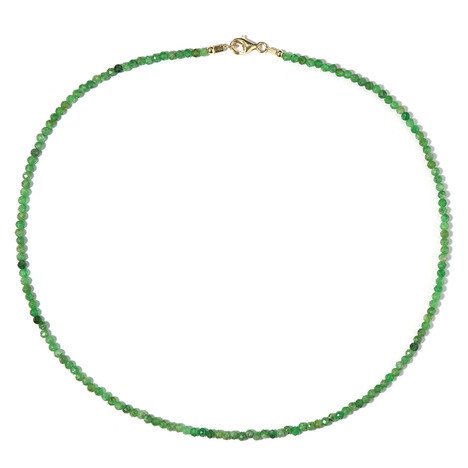 Tansania-Tsavorit-Silberhalskette