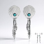 Orecchini in argento con Turchese Kingman Mohave Blu (Jones Lee)
