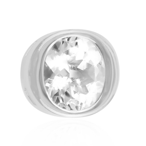 Weißer Quarz-Silberanhänger (MONOSONO COLLECTION)