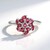 Anello in argento con Tormalina Rosa Brasiliana