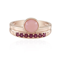 Anello in argento con Opale Rosa (KM by Juwelo)