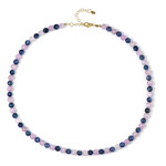 Edelstein-Silberhalskette