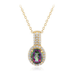Mystic Quartz Silver Necklace