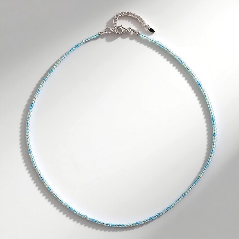 Collana in argento con Acquamarina Brasiliana