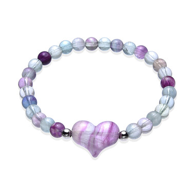 Mehrfarbiger Fluorit-Armband