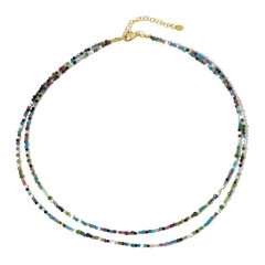 Edelstein-Silberhalskette