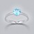 Anello in argento con Topazio Blu Svizzero