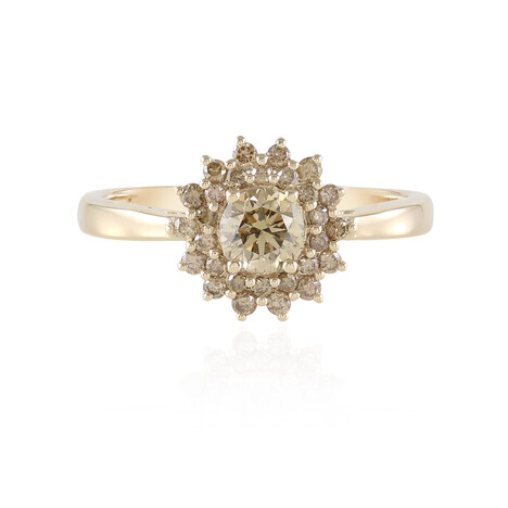 Gouden ring met een I2 Bruine Diamant (SUHANA)