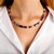 Collana in argento con Fluorite Bicolore