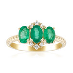 Anello in oro con Smeraldo Zambia