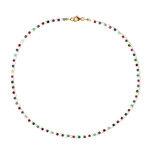 Collar en plata con Esmeralda (Riya)